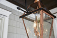 Quoizel - RO1914AC - Four Light Outdoor Hanging Lantern - Rue De Royal - Aged Copper