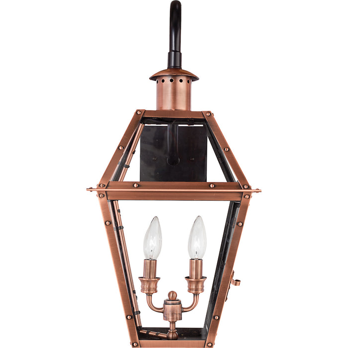 Quoizel - RO8411AC - Two Light Outdoor Wall Lantern - Rue De Royal - Aged Copper