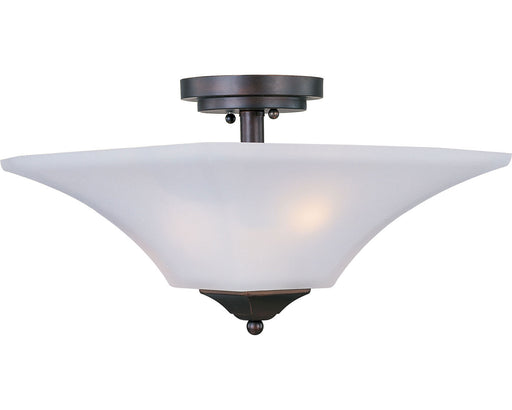 Maxim - 20091FTOI - Two Light Semi-Flush Mount - Aurora - Oil Rubbed Bronze