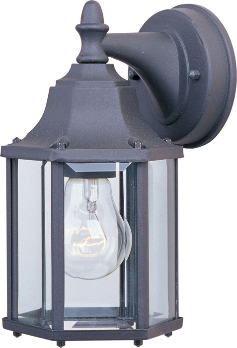 Maxim - 1026BK - One Light Outdoor Wall Lantern - Builder Cast - Black