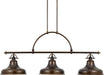 Quoizel - ER353PN - Three Light Island Chandelier - Emery - Palladian Bronze