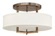 Hinkley - 3201BR - LED Semi-Flush Mount - Hampton - Brushed Bronze