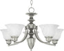 Maxim - 2699MRSN - Five Light Chandelier - Malaga - Satin Nickel