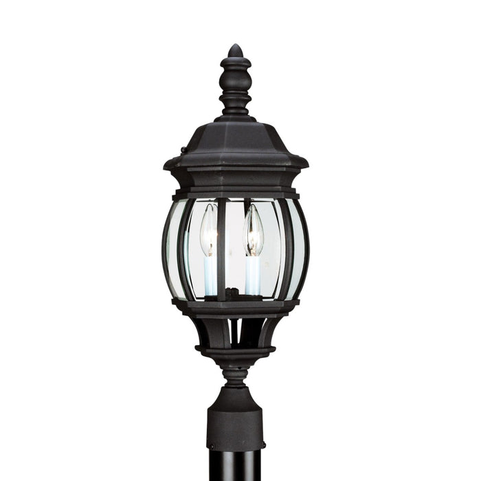 Generation Lighting. - 82200-12 - Two Light Outdoor Post Lantern - Wynfield - Black