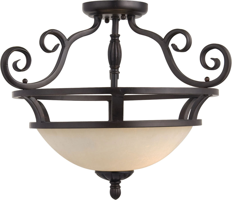 Maxim - 12201FIOI - Two Light Semi-Flush Mount - Manor - Oil Rubbed Bronze