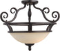 Maxim - 12201FIOI - Two Light Semi-Flush Mount - Manor - Oil Rubbed Bronze