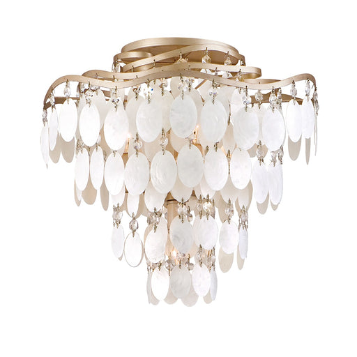 Corbett Lighting - 109-34-CPL - Four Light Semi Flush Mount - Dolce - Champagne Leaf