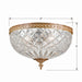 Crystorama - 117-12-OB - Three Light Flush Mount - Ceiling Mount - Olde Brass