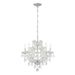 Crystorama - 4405-CH-CL-MWP - Six Light Mini Chandelier - Maria Theresa - Polished Chrome