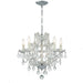 Crystorama - 4405-CH-CL-MWP - Six Light Mini Chandelier - Maria Theresa - Polished Chrome