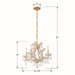 Crystorama - 4474-GD-CL-MWP - Four Light Mini Chandelier - Maria Theresa - Gold