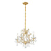 Crystorama - 4474-GD-CL-MWP - Four Light Mini Chandelier - Maria Theresa - Gold