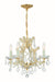 Crystorama - 4474-GD-CL-MWP - Four Light Mini Chandelier - Maria Theresa - Gold