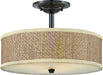 Quoizel - ZE1717K - Three Light Semi-Flush Mount - Zen - Mystic Black