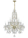 Crystorama - 1110-PB-CL-MWP - Ten Light Chandelier - Traditional Crystal - Polished Brass