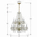 Crystorama - 1137-PB-CL-MWP - 12 Light Chandelier - Traditional Crystal - Polished Brass