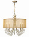 Crystorama - 5625-AB - Five Light Chandelier - Hampton - Antique Brass