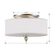 Crystorama - 9503-SN - Three Light Flush Mount - Luxo - Satin Nickel