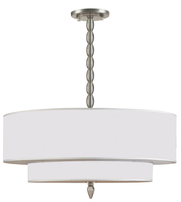 Crystorama - 9507-SN - Five Light Chandelier - Luxo - Satin Nickel