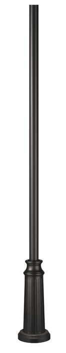 Hinkley - 6808BK - Post - 8ft Post with Decorative Base - Black