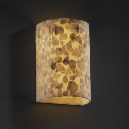 Justice Designs - ALR-0945 - Two Light Wall Sconce - Alabaster Rocks