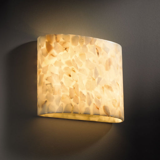 Justice Designs - ALR-8855 - Two Light Wall Sconce - Alabaster Rocks