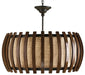 Currey and Company - 9096 - One Light Pendant - Dado - Old Iron/Polished Fruitwood