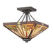 Quoizel - TF885SVB - Two Light Semi Flush Mount - Stephen - Vintage Bronze