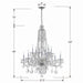 Crystorama - 1112-CH-CL-MWP - 12 Light Chandelier - Traditional Crystal - Polished Chrome