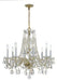 Crystorama - 1138-PB-CL-MWP - Eight Light Chandelier - Traditional Crystal - Polished Brass