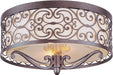 Maxim - 21151WHUB - Two Light Flush Mount - Mondrian - Umber Bronze