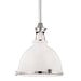 Hudson Valley - 4620-WPN - One Light Pendant - Massena - White/Polished Nickel Combo