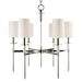 Hudson Valley - 8516-PN - Six Light Chandelier - Amherst - Polished Nickel