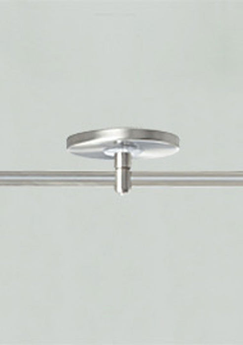 Visual Comfort Architectural - 700MOP4C01S - MonoRail 4" Round Power Feed Canopy Low-Profile Single-Feed - Satin Nickel