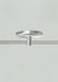 Visual Comfort Architectural - 700MOP4C01S - MonoRail 4" Round Power Feed Canopy Low-Profile Single-Feed - Satin Nickel