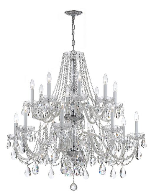 Crystorama - 1139-CH-CL-MWP - 16 Light Chandelier - Traditional Crystal - Polished Chrome