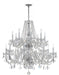 Crystorama - 1139-CH-CL-MWP - 16 Light Chandelier - Traditional Crystal - Polished Chrome