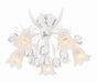 Crystorama - 4810-WW - Five Light Semi Flush Mount - Southport - Wet White