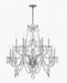 Crystorama - 1135-CH-CL-MWP - 12 Light Chandelier - Traditional Crystal - Polished Chrome