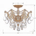 Crystorama - 4430-GD-CL-MWP - Three Light Semi Flush Mount - Maria Theresa - Gold