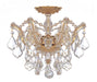 Crystorama - 4430-GD-CL-MWP - Three Light Semi Flush Mount - Maria Theresa - Gold