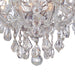 Crystorama - 4437-CH-CL-MWP - Five Light Semi Flush Mount - Maria Theresa - Polished Chrome