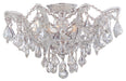 Crystorama - 4437-CH-CL-MWP - Five Light Semi Flush Mount - Maria Theresa - Polished Chrome