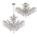 Crystorama - 4439-CH-CL-MWP - Six Light Chandelier - Maria Theresa - Polished Chrome