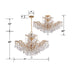 Crystorama - 4439-GD-CL-MWP - Six Light Chandelier - Maria Theresa - Gold