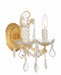 Crystorama - 4472-GD-CL-MWP - Two Light Wall Sconce - Maria Theresa - Gold