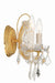 Crystorama - 4472-GD-CL-MWP - Two Light Wall Sconce - Maria Theresa - Gold