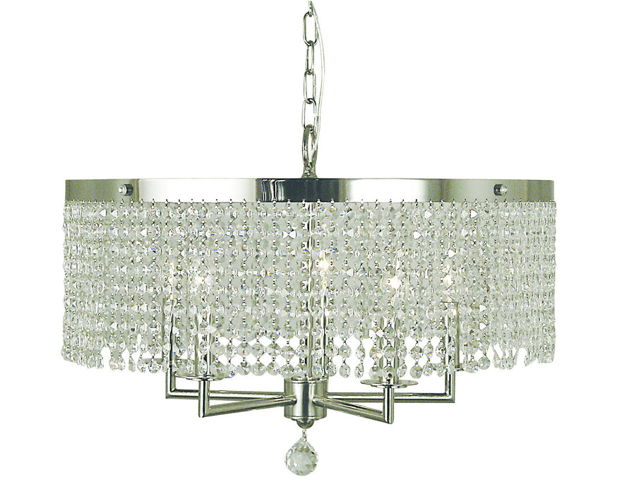 Framburg - 2276 PS - Five Light Chandelier - Princessa - Polished Silver