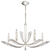 Fine Art - 798140ST - Six Light Chandelier - Vol de Cristal - Silver