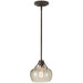 Generation Lighting. - P1234RI - One Light Pendant - Urban Renewal - Rustic Iron